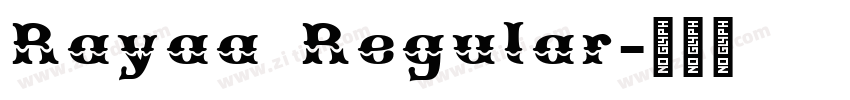 Rayaa Regular字体转换